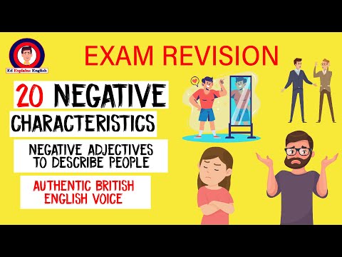 20 Negative Characteristics to Describe People | Exam preparation | IELTS | TOEFL | FCE | CAE