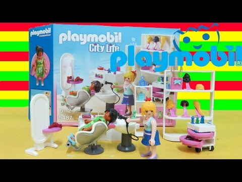 Playmobil 5487  City Life Beauty Salon 67 Pieces Unboxing