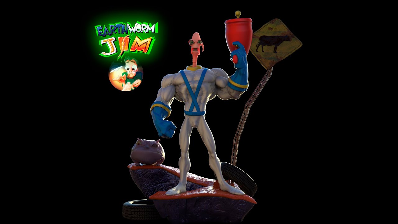 Earthworm Jim 3D Print Model