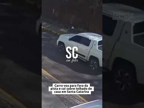 Um acidente chamou a atenção no início da tarde deste sábado em Joaçaba, no Meio Oeste de Santa  1