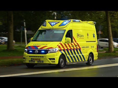 A1, Kijlstra Ambulancezorg Ambulances 02-118 Dokkum & 02-126 Drachten naar het MCL