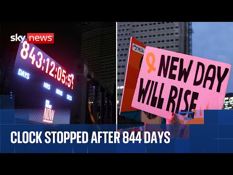 Countdown clock in Hostages Square switched off after final hostage returned to Israel