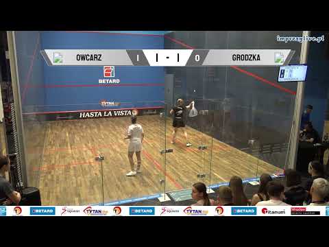 Katarzyna Owcarz - Wiktoria Grodzka - Betard Drużynowe Mistrzostwa Polski 2023 - półfinał (squash)