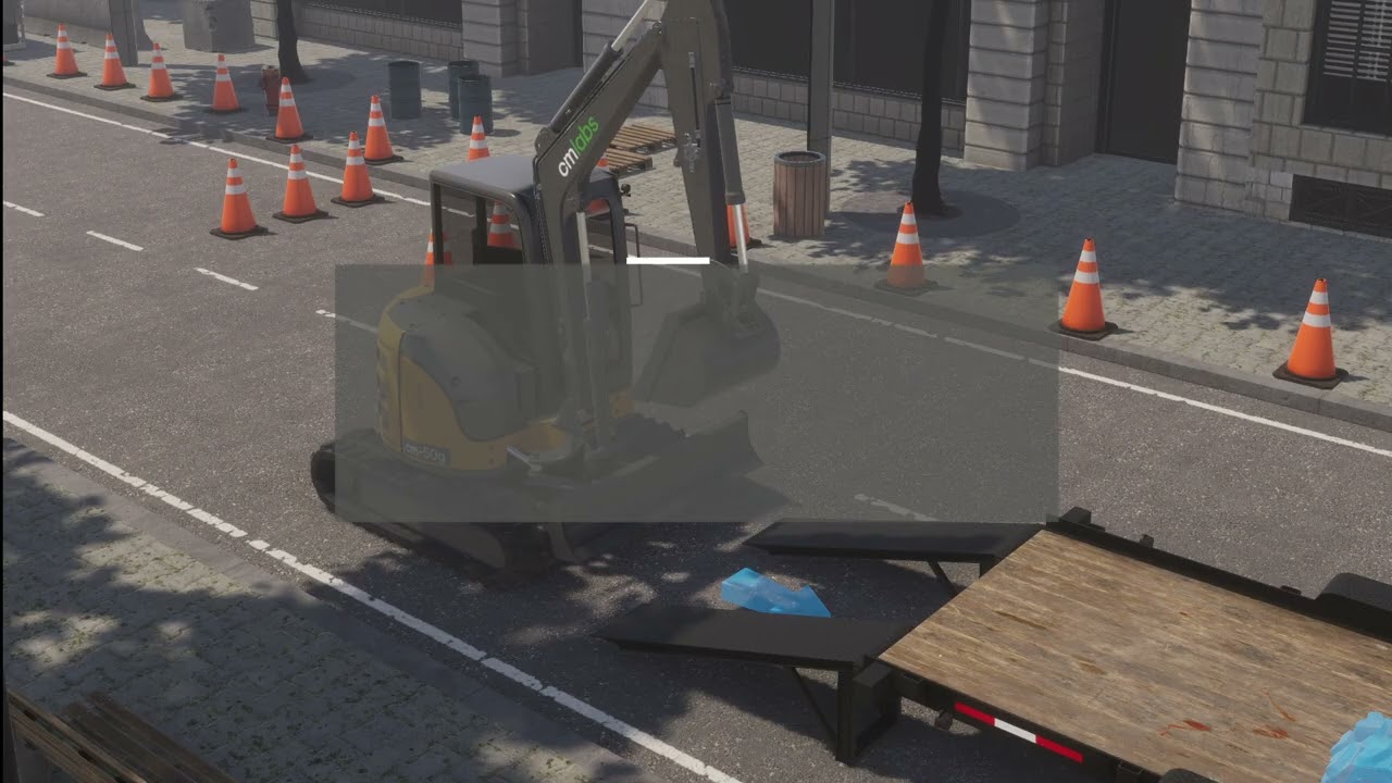 Intellia Mini Excavator Simulator Training Pack | CM Labs Simulations
