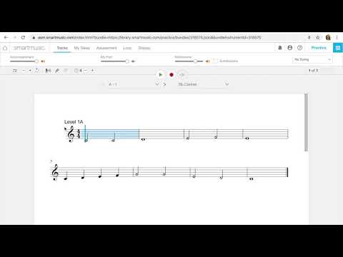 Sight Reading with Smart Music