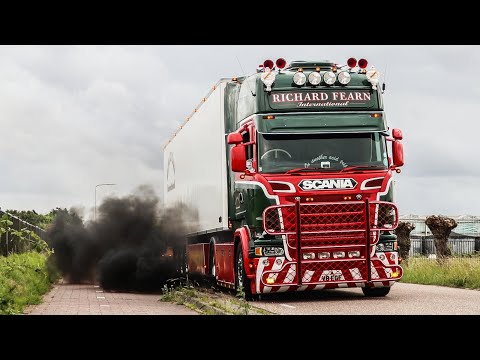 1000HP SCANIA R730 EURO 6 V8 VERY LOUD OPEN PIPE SOUNDS // RICHARD FEARN INTERNATIONAL  [ONBOARD]