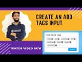 Create a tags input component in ReactJs