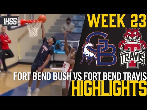 Epic High School Basketball Clash: Fort Bend Bush vs. Travis Highlights