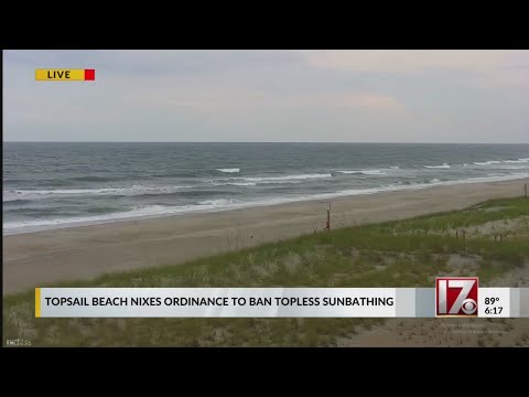Topsail Beach topless ordinance