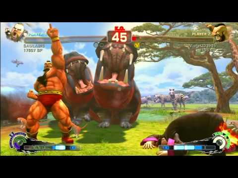 SSF4 Rank Match  SAULABIS(RU)  vs  Violat203945(ZA)