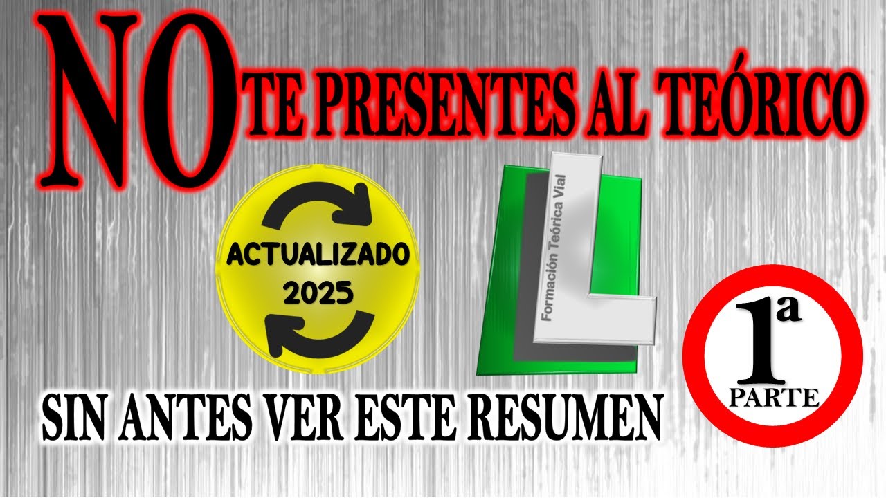 NO TE PRESENTES AL EXAMEN TEÓRICO DGT😱 SIN VER ESTE RESUMEN PERMISO B 👀 TEÓRICO CARNET DE CONDUCIR