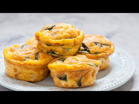 Recette : Mini quiches apéritives sans pâte aux épinards
