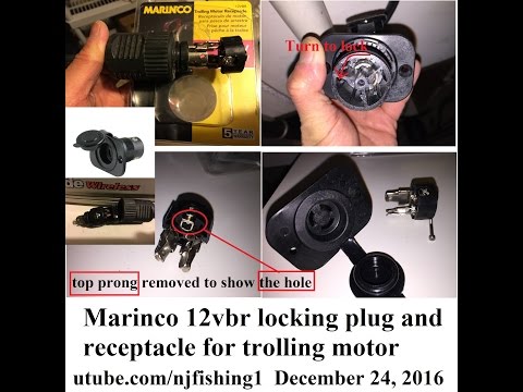 A close-up look of Marinco trolling motor receptacle (Part 1 of 2)