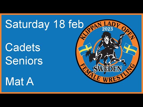 Lady Open 2023 Saturday 18 feb Wrestling mat A