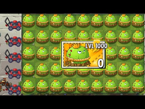 CACTUS Plant LEVEL 1000 Power-Up! in Plants vs Zombies 2