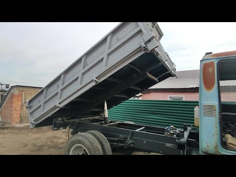 Кран подъёма кузова КамАЗ, установка и ремонт! Поднимаем с колен Газ 4301! Часть 31