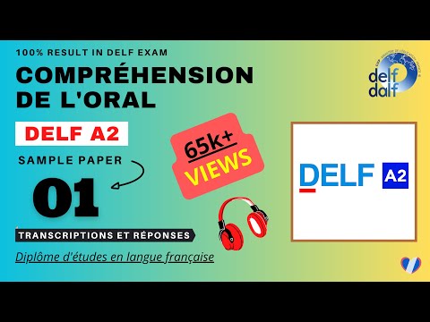 DELF A2 - Compréhension de l'oral [No. 01] | DELF A2 Listening Practice Test Online