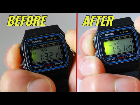 Improve the Casio F91 Backlight for Free