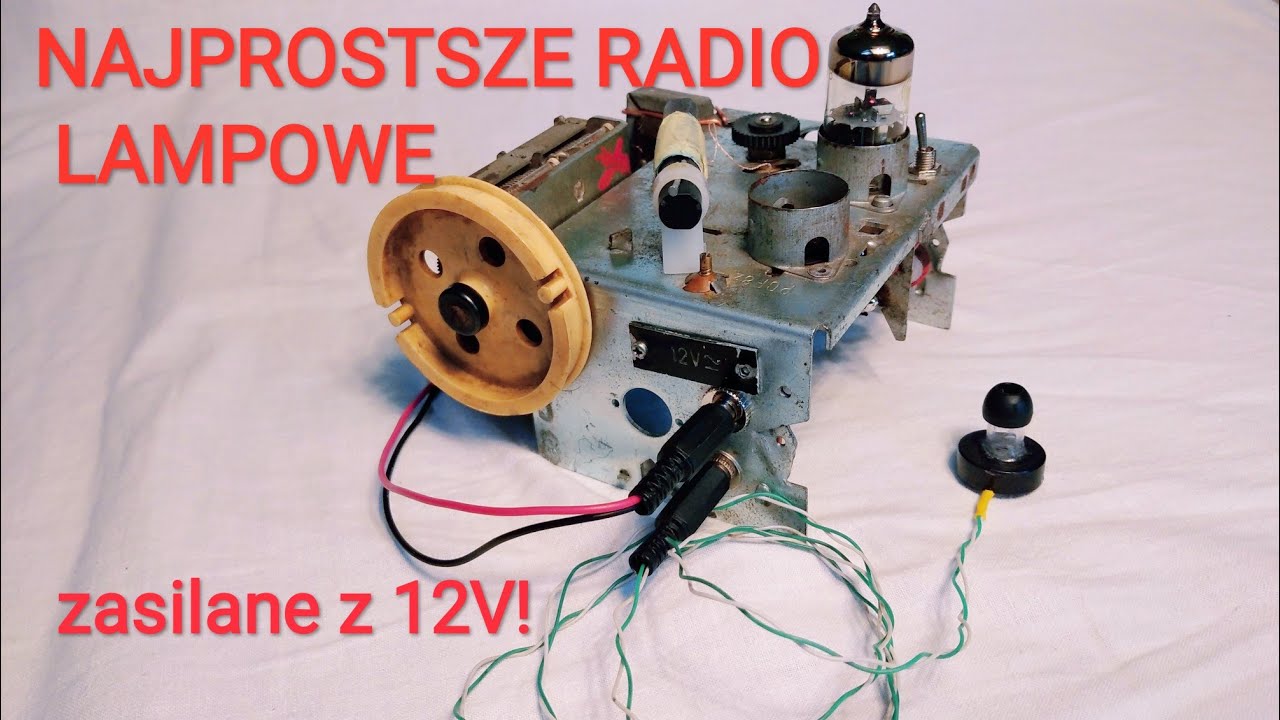 RADIO LAMPOWE ZASILANE Z 12V NA JEDNEJ LAMPIE!