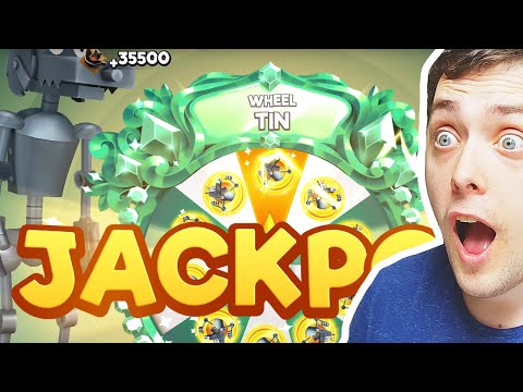 JACKPOT! TIN WHEEL LEGENDARY Solid Tin Coyote - Looney Tunes World of Mayhem