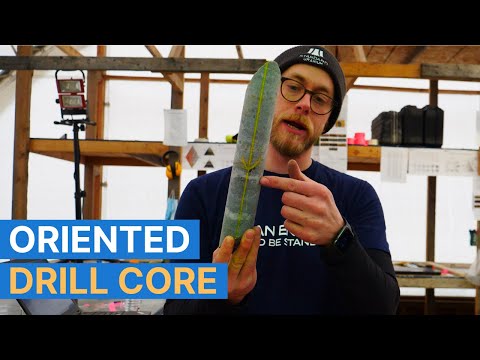 Oriented drill core