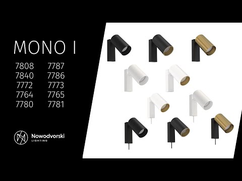 Бра Nowodvorski 7780 Mono GU10 1x10W IP20 Bl