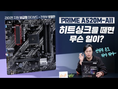A520이지만 메모리 슬롯 4개를 가진 엔트리 모델의 품격. ASUS PRIME A520M A II