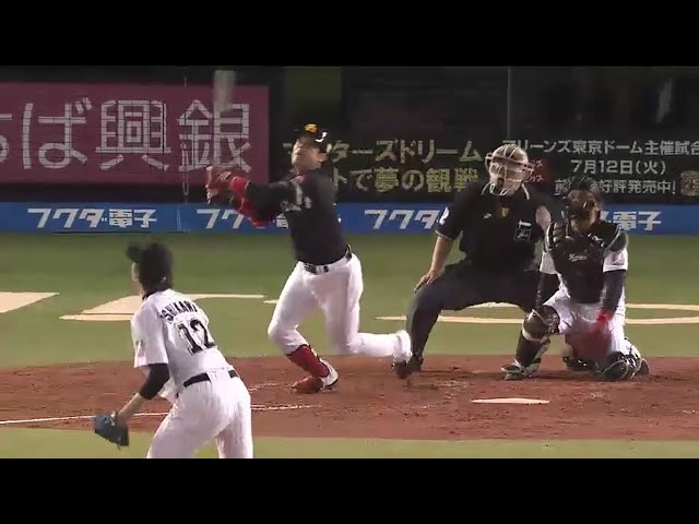 【3回表】ホークス・高谷 風にも乗った先制ソロ!! 2016/4/19 M-H