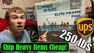How To Ship Heavy Freight Items on EBay Like Pools | Shipping at a Cheap UPS Rate