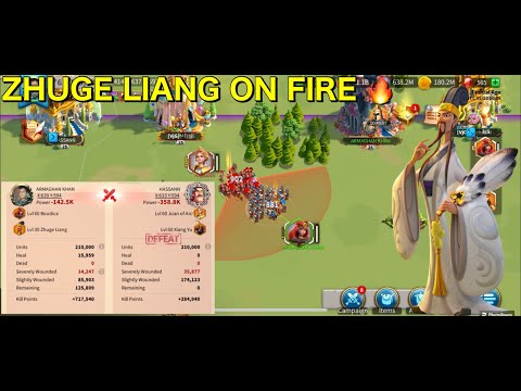 New archer commander Zhuge Liang is undefeatable!!! Archers supremacy in Rise of kingdoms!!!