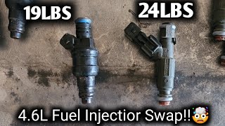 4.6L Fuel Injector Swap From 19lbs To 24lbs‼🤯🤯 New Engine Coming Soon | MAXOUT3 Pt. 1
