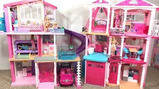 Barbie Dream House! Pink! Old house vs. New house!