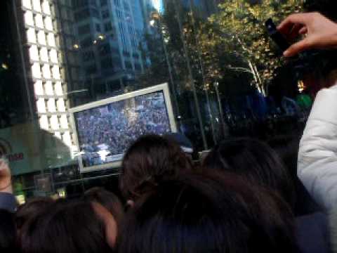 Justin Bieber performs in Sydney at channel 7's Sunrise singing baby