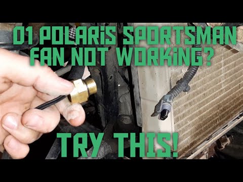 01 Polaris Sportsman 400 fan test and switch replacement.