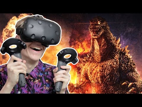 GODZILLA SIMULATOR IN VIRTUAL REALITY! | Monster Awakens VR (HTC Vive Gameplay)