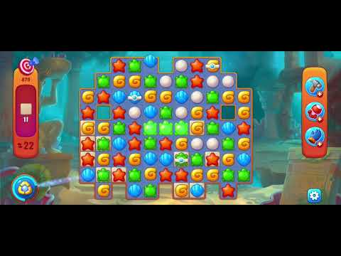 Fishdom gameplay level 879