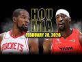 Houston Rockets Vs Miami Heat Full Game Highlights February 28 2026 NBA Season
