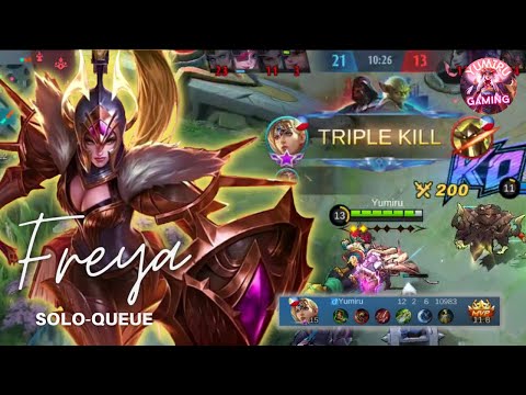 Freya "War Angel" Gameplay | Solo Queue | Road to Mythic
