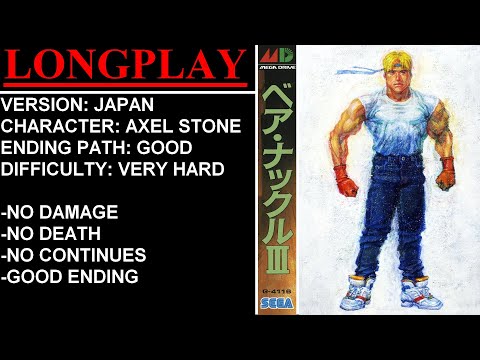 Bare Knuckle III [Japan] (Sega Mega Drive) - (Longplay - Axel Stone | Very Hard Difficulty)