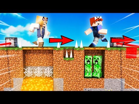 NAJLEPSZE TROLL PUŁAPKI W MINECRAFT! 😂 VITO VS BELLA (Minecraft Death Run)