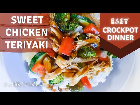 CROCKPOT: SWEET CHICKEN TERIYAKI AND VEGETABLES & celebrate Halloween with us! Delicious Slow Cooker