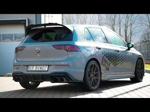 Golf 8R custom cat-back valved exhaust. Sound check, drift mode check. Pops & Bangs.