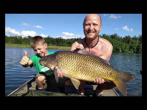 lov velkých kaprů v létě, Test Boilies,2x20 kg kapr, trénink na závodní rybolov, Machač 2021,