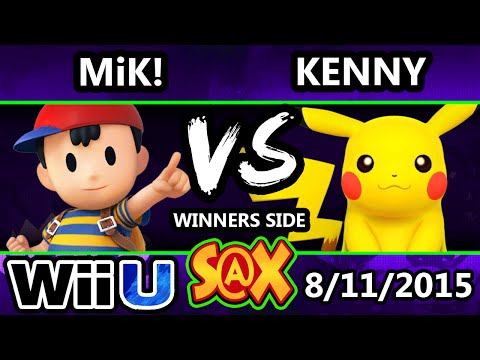 S@X 110 - Mik! (Ness) Vs. Kenny (Pikachu) SSB4 Tournament - Smash Wii U - Smash 4