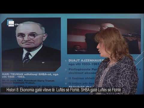 Histori 8 - Ekonomia gjatë viteve të Luftës së Ftohtë. SHBA gjatë Luftës së Ftohtë.