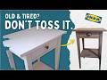 How I Upcycled Old IKEA HEMNES Nightstands With Paint Easy Wood Grain Effect