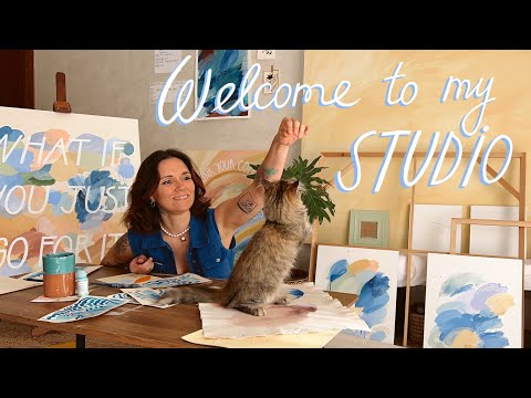 Welcome to My Art Studio | Artist Vlog - My First Video