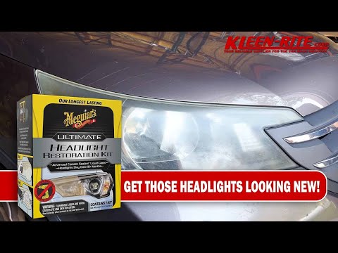 Restore Your Headlights To Crystal Clear With Meguiar's Ultimate Kit! | Kleen-rite