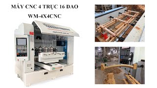 Máy cnc 4d WOODMASTER gia công hoàn thiện không cân thay dao | WM-4x4CNC