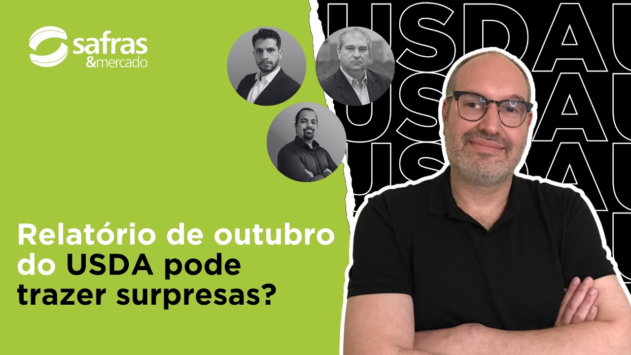 O que esperar do relatório de outubro do USDA? Acompanhe o programa PRÉ USDA